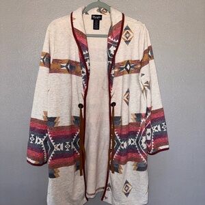 Wrangler Retro Southwestern Patterned Cardigan